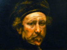 Hans van Megen, naar zelfportret Rembrandt, 30 x 40